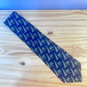 *2/$20* Tango Palm Tree and Sailboats Silk Tie